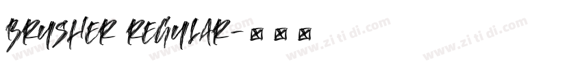 Brusher Regular字体转换